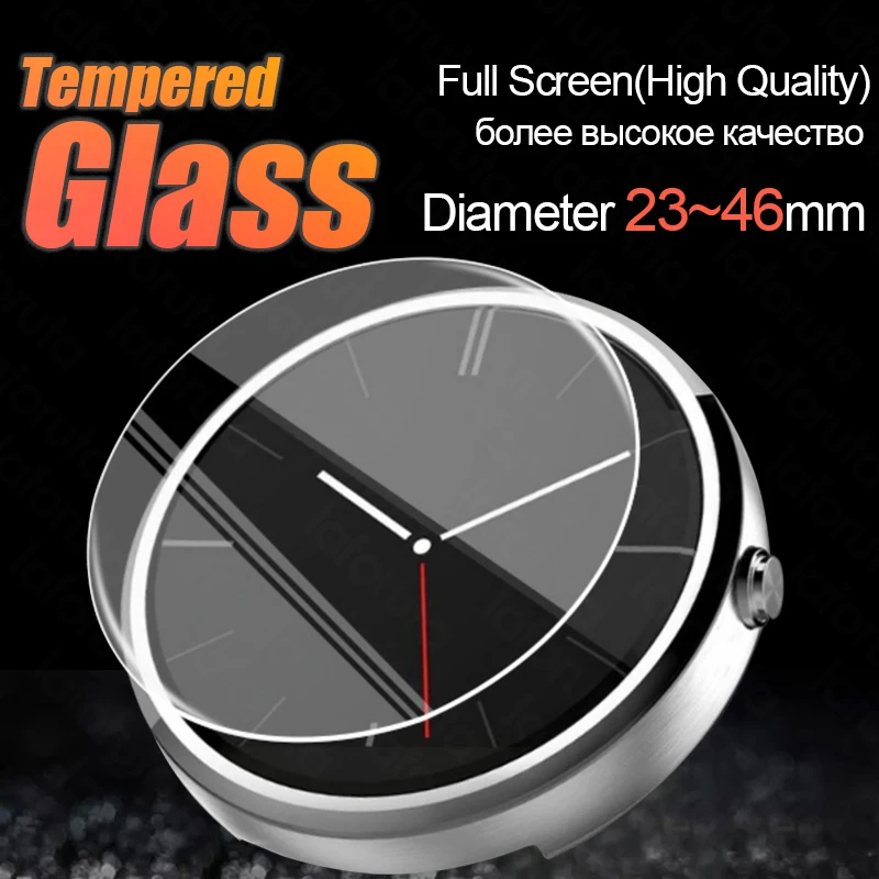 Motorola Smartwatch Accessories - Protector de pantalla de vidrio templado