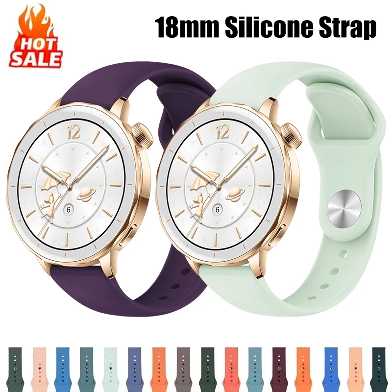 Fossil Smartwatch Accessories - Correa de silicona de 18mm para