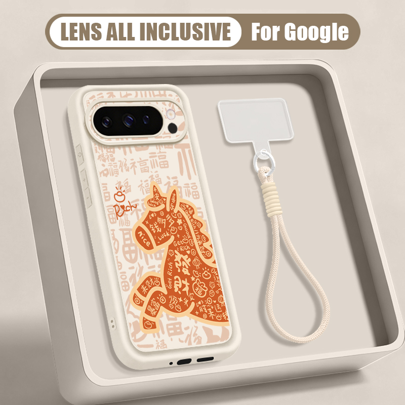 Google Pixel 9 - Funda de teléfono con correa para