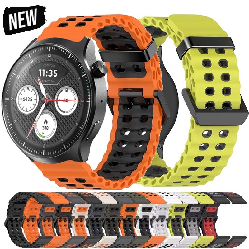 Correa de silicona transpirabl - Motorola Smartwatch Accessories reseña y precio