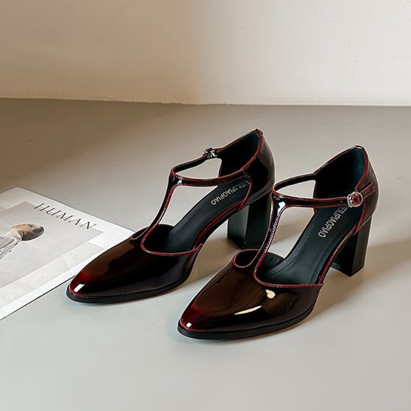 Zapatos Mary Jane Negros de Ta - Leather Classic Strap reseña y precio