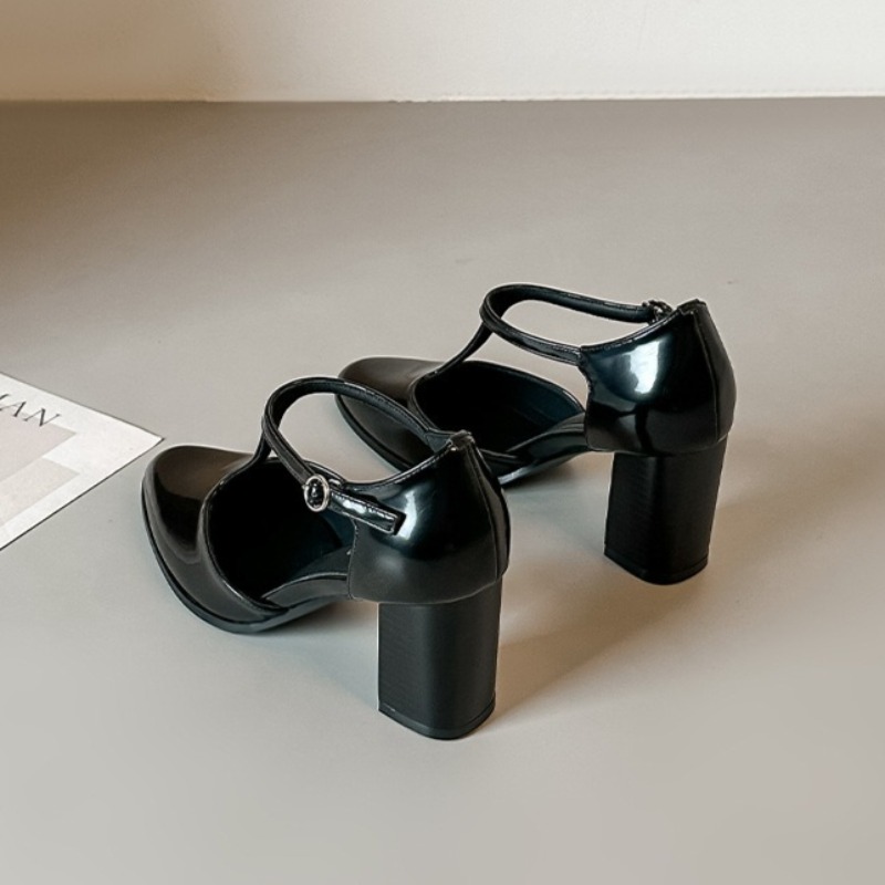 Zapatos Mary Jane Negros de Ta - Leather Classic Strap reseña y precio