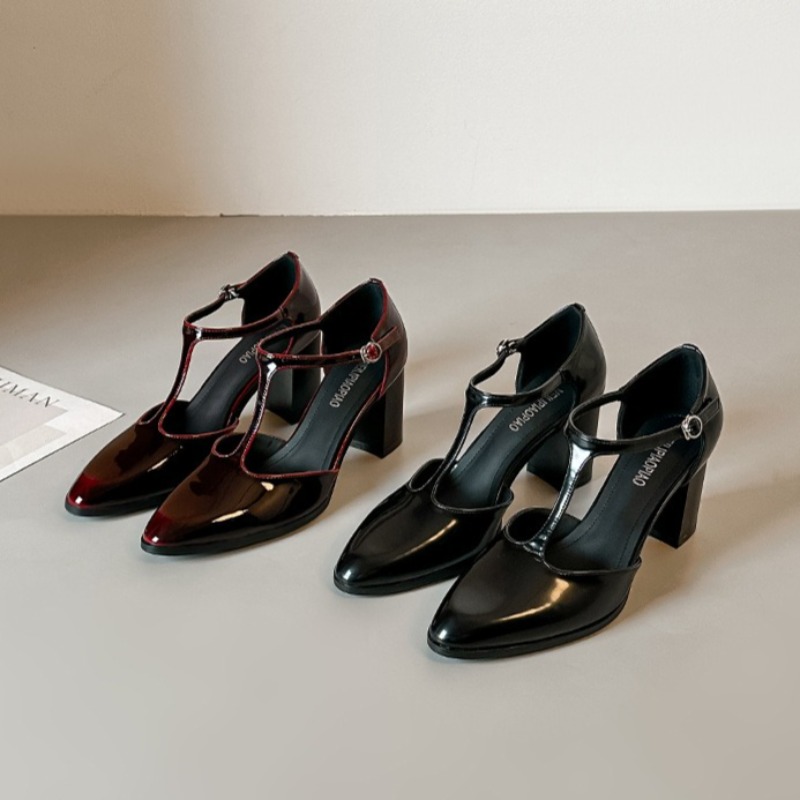 Zapatos Mary Jane Negros de Ta - Leather Classic Strap reseña y precio
