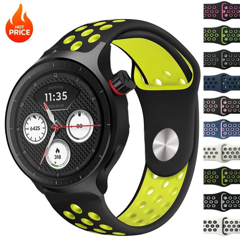Correa transpirable de dos ton - Motorola Smartwatch Accessories reseña y precio