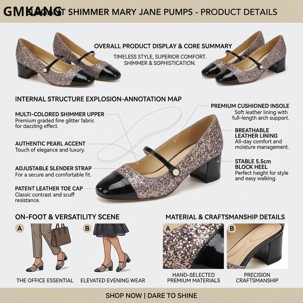 Zapatos Clásicos Mary Jane con - Leather Classic Strap reseña y precio