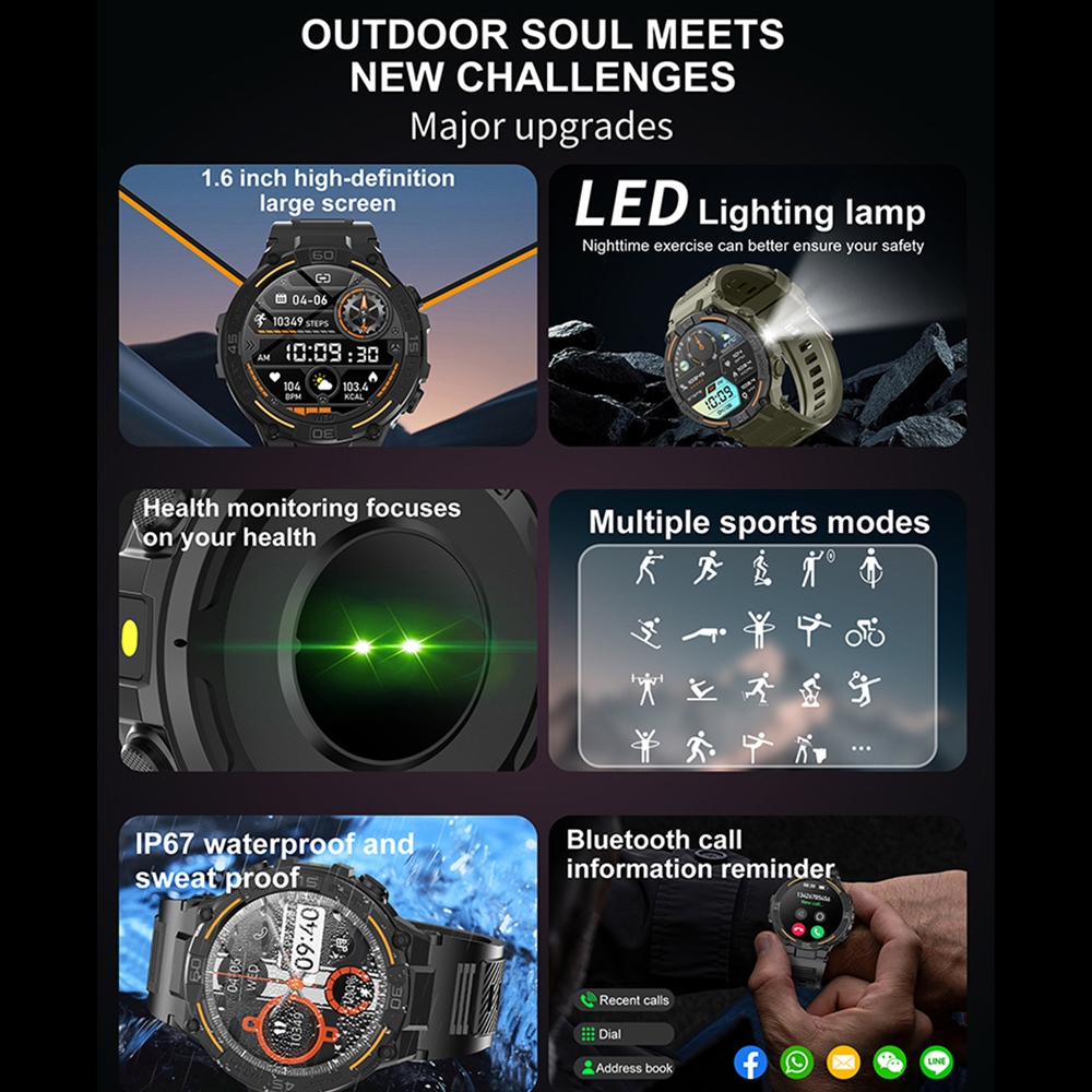 Reloj inteligente militar resi - Smartwatch X2 reseña y precio